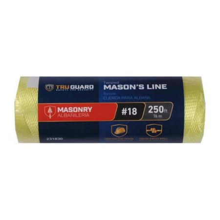 Mibro 18 in. x 525 ft. Tru Gaurd Nylon Twine, Yellow 231830